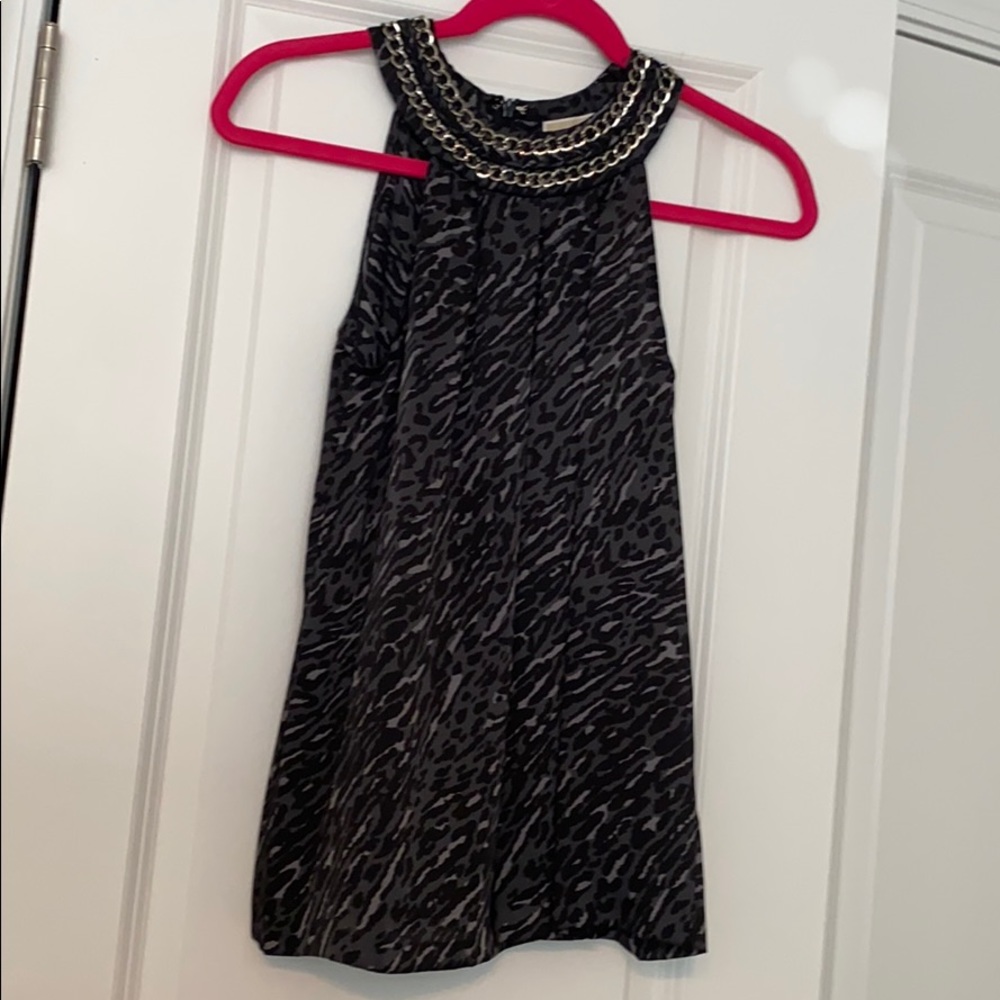 Printed High Neck MICHAEL Michael Kors Tank Size 2